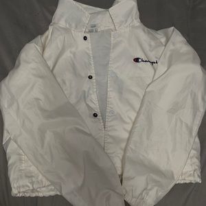 Champion white windbreaker